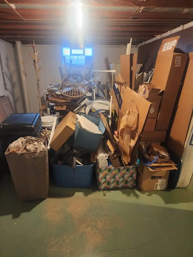 Roll-off dumpster container at job site for Roll Off Dumpster Rental in Rockdale